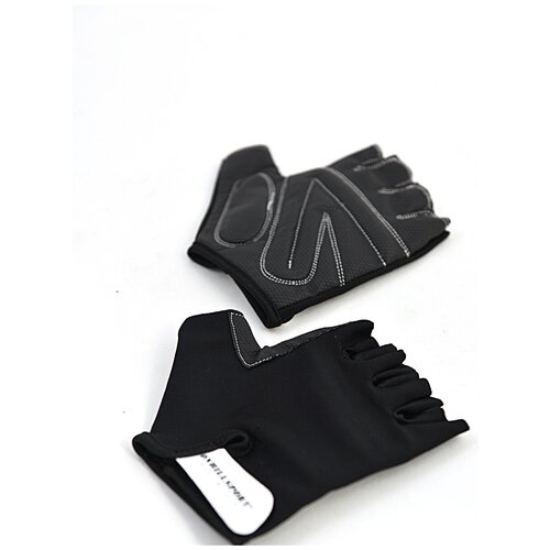 фото Перчатки для фитнеса unisex кожа черный q12 - xl onhillsport