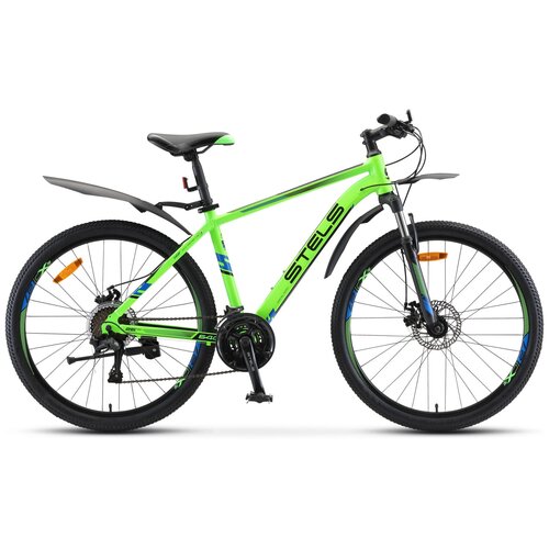 Горный велосипед Stels Navigator 640 MD V010 (2023) 14.5 Зеленый (137-157 см) горный mtb велосипед stels navigator 910 md 29 v010 2019 рама 20 5 синий чёрный