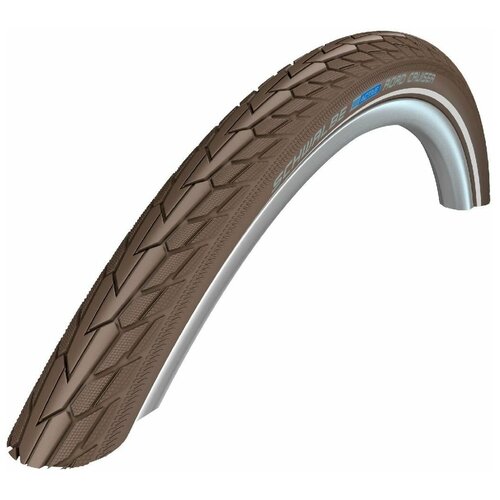 фото Велопокрышка schwalbe road cruiser, 28x1.60 700x40c, wired, active line, dark brown reflex, a236858