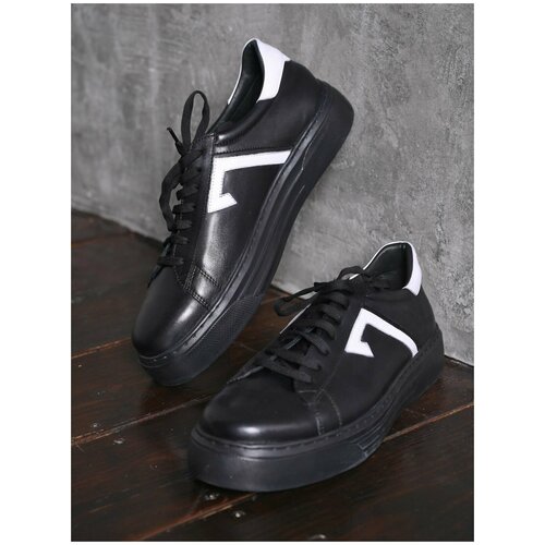 Кроссовки Rowsen, демисезон/лето, повседневные, натуральная кожа, размер 39, черный