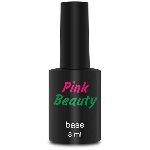 Каучуковая база (нижнее покрытие) для гель-лака Pink Beauty Base Rubber, 8 мл