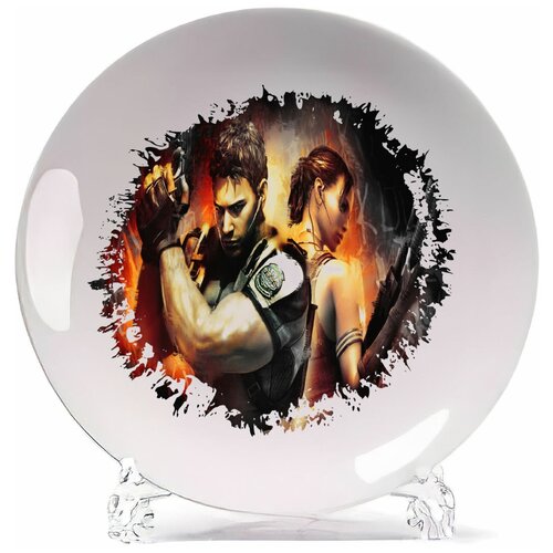 фото Тарелка coolpodarok обитель зла 5 resident evil спина к спине