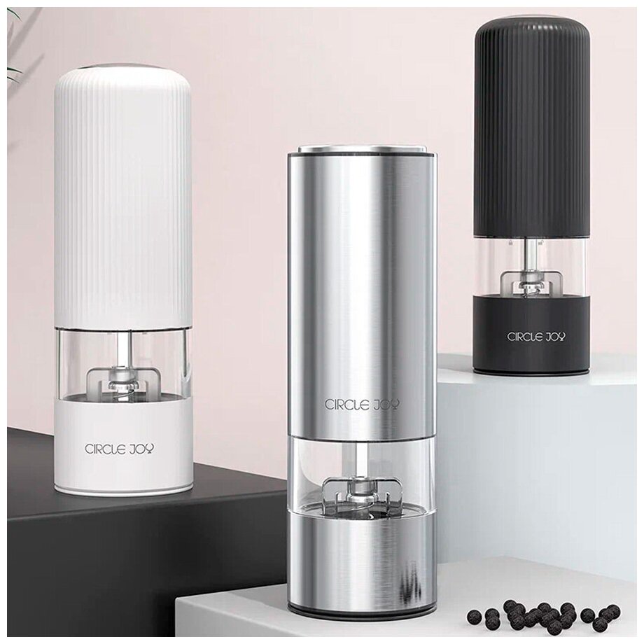 Мельница электрическая для специй Circle Joy Electric Grinder (CJ-EG02 White RUS), русская версия, белая