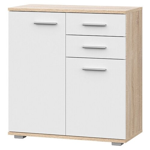 Комод нк-мебель FUN КД-2 Дуб Сонома/Белый 71336956