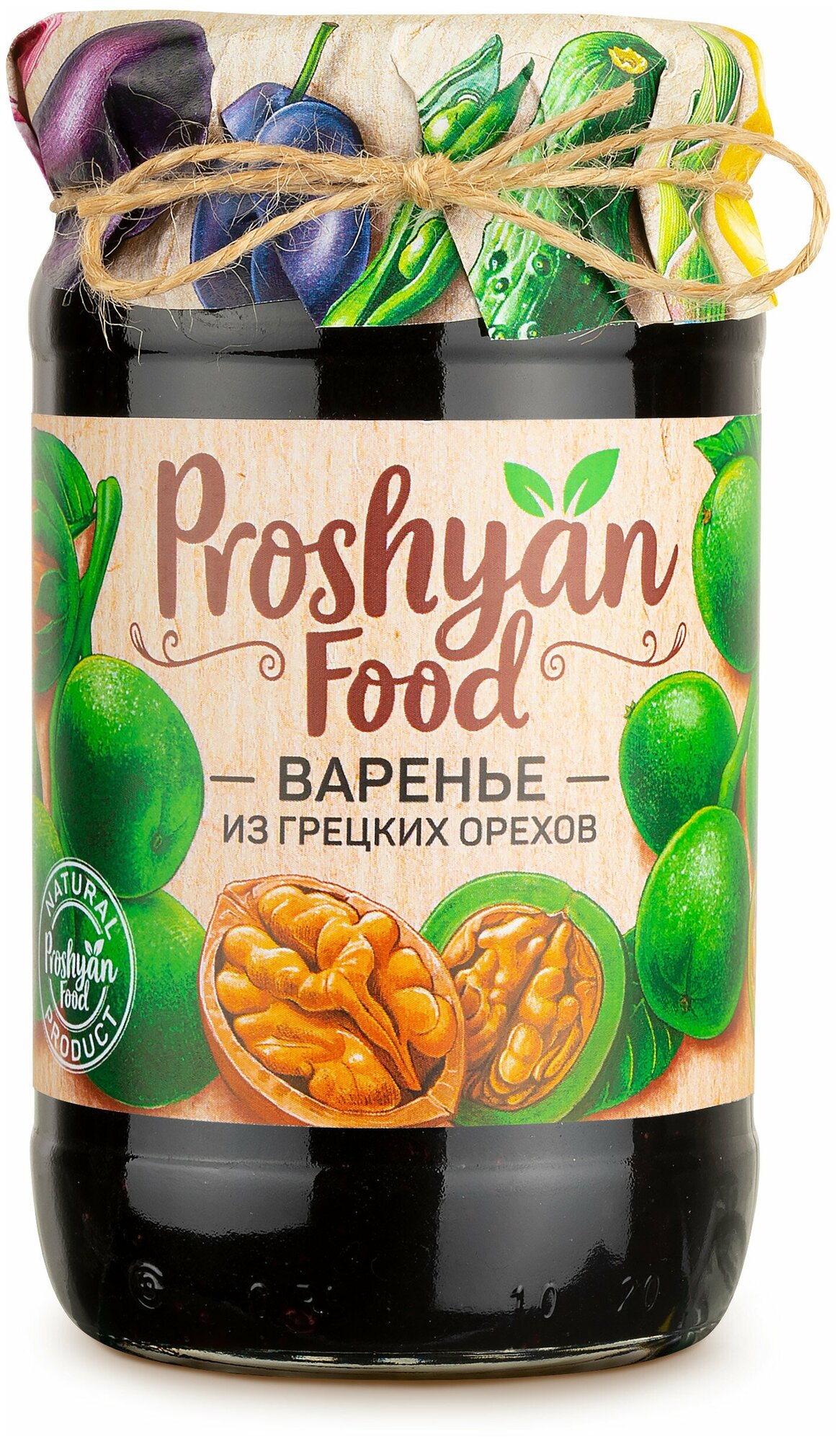 Варенье из грецких орехов PROSHYAN FOOD стеклянная банка 420г