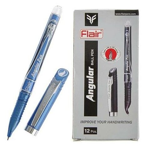 Ручка шариковая Flair Angular для левшей. узел-игла 0.7 . синяя 36760 1581471
