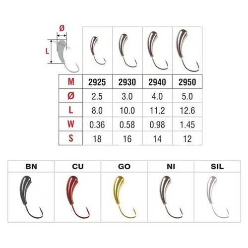 Stream Мормышка STREAM Уралка с отверстием Размер 4 Вес гр 104 10P 198₽