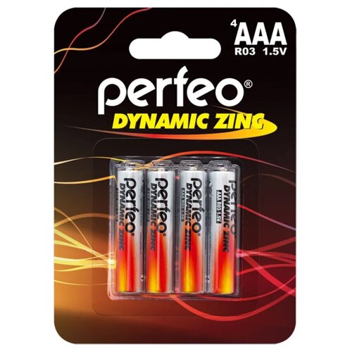 Батарейка Perfeo Dynamic Zinc AAA, в упаковке: 4 шт.