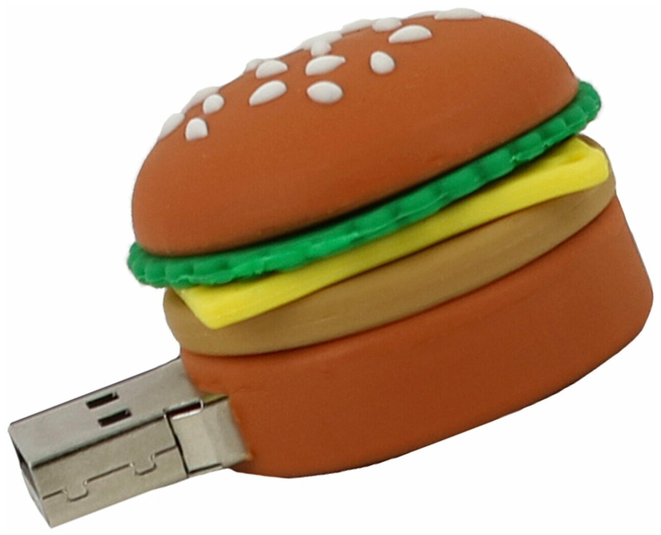 Флешка USB 64GB / Оригинальная подарочная флешка ЮСБ 64 ГБ / Флеш накопитель / USB Flash Drive / Подарок мужчине/ женщине (Бургер)