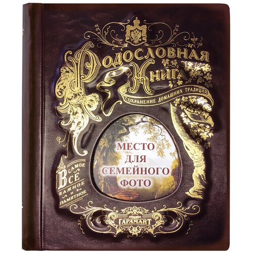 фото Большая семейная родословная книга "парадная" кожа гарамант