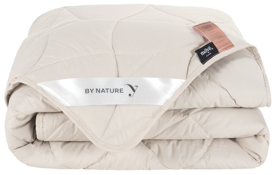 Одеяло всесезонное бежевое Moye Home Camel из верблюжьей шерсти, 200 х 220 см — фото 1