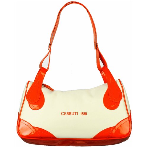 Сумка CERRUTI 1881 Summer Orange, 12.5х16.5 см, натуральная кожа.