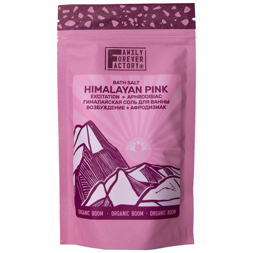 Купить Гималайская соль для ванны Family Forever Factory возбуждение + афродизиак 300г., розовый