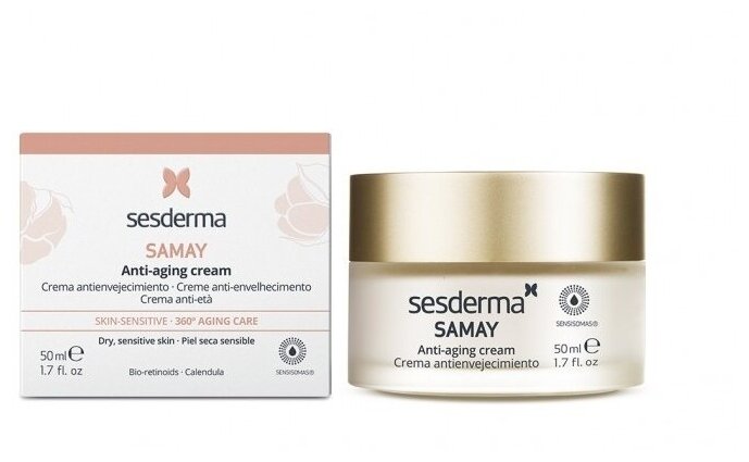 Sesderma SAMAY Anti-Aging Cream - Крем антивозрастной для чувствительной кожи 50 мл
