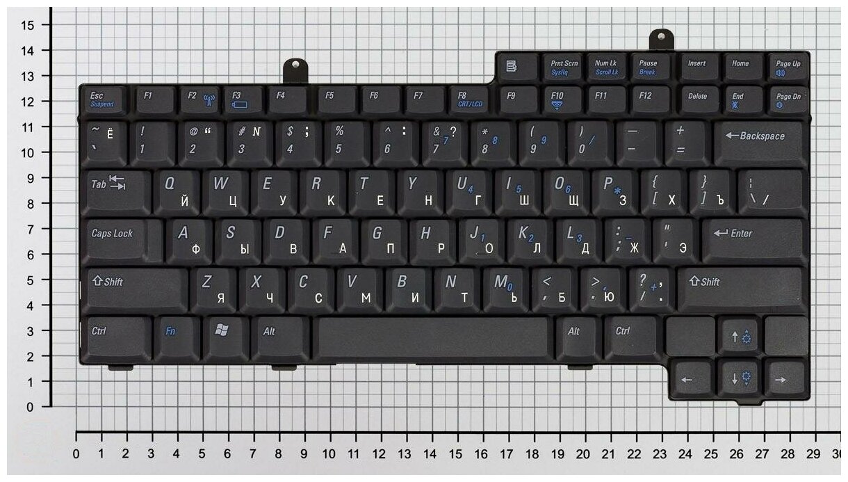 Клавиатура для ноутбука Dell A034 черная