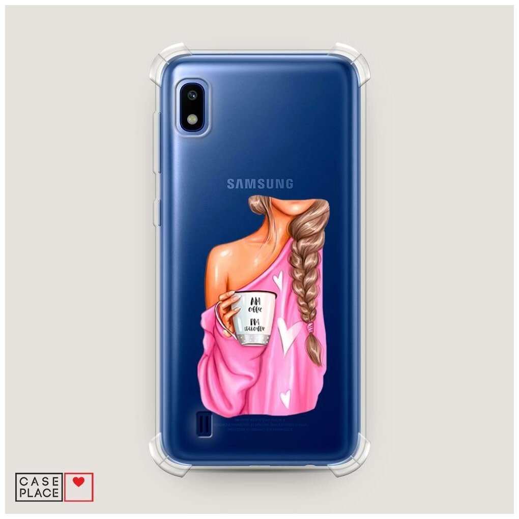 Противоударный силиконовый чехол "Coffee every day" на Samsung Galaxy A10 / Самсунг Галакси А10