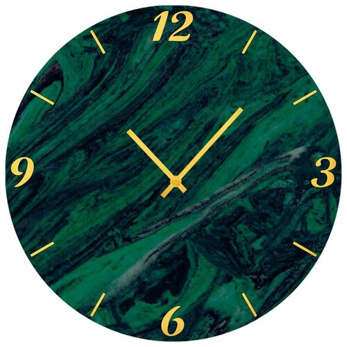 фото Svs настенные часы svs 3002875 зеленые разводы