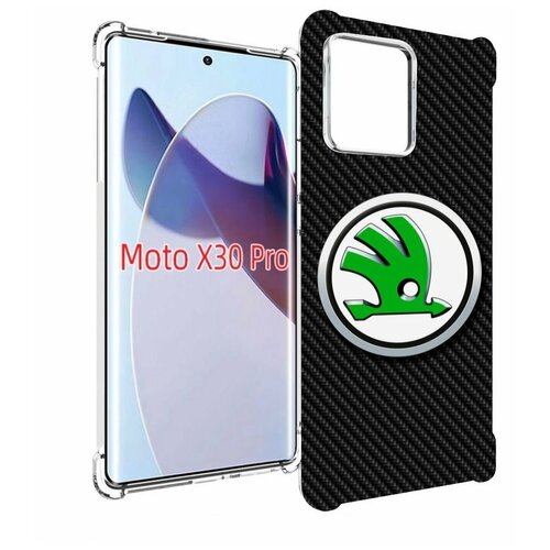 Чехол MyPads skoda шкода 2 для Motorola Moto X30 Pro задняя-панель-накладка-бампер