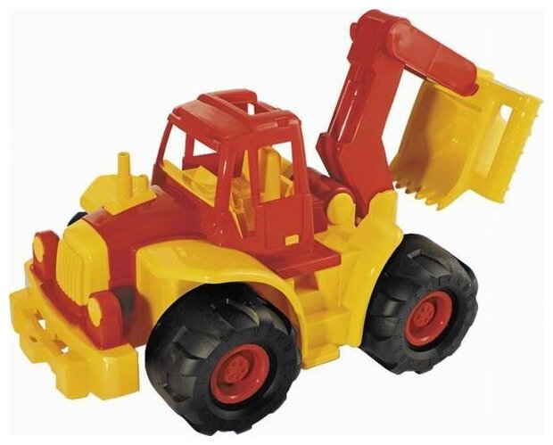 Трактор "Богатырь мини" с ковшом, игрушка 35 см Нордпласт Н-298