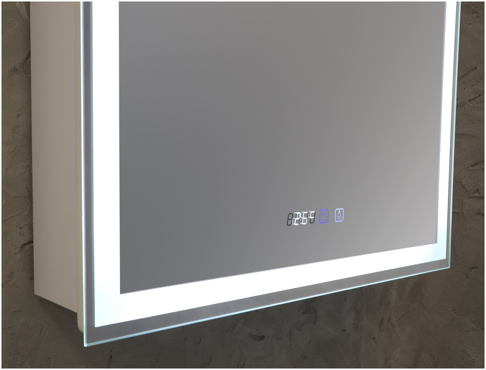 Зеркало-шкаф Эльба 54 часы, новый LED Comfort, сенсор - фотография № 5