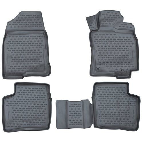 фото Коврики 3d в салон toyota prius-20 rh /daa-nhw20/, 09/2003-05/2009, правый руль, 4 шт. (полиуретан, серые) element