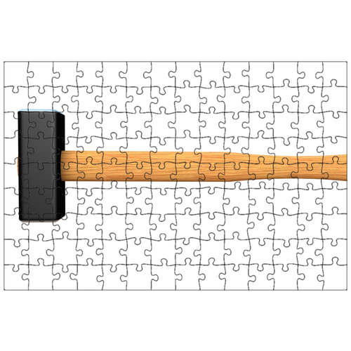 фото Магнитный пазл 27x18см."молоток, ковка, инструмент" на холодильник lotsprints