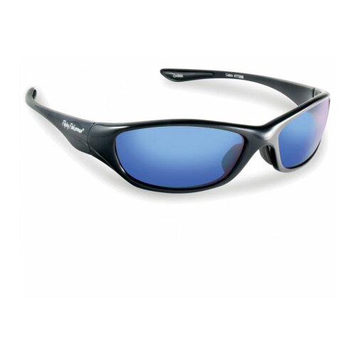 фото Очки fly fish 7735bs cabo, black, smoke/blue mirror flying fisherman