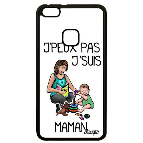 фото Противоударный чехол на смартфон // huawei p10 lite // "не могу - стала мамой!" картинка принт, utaupia, белый