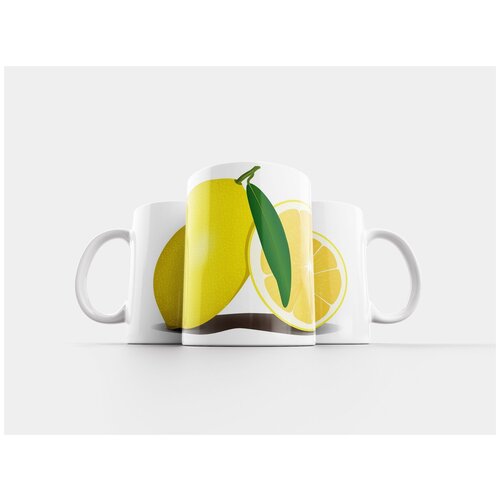 фото Кружка "лимон, фрукты, желтый" 320 мл lotsprints