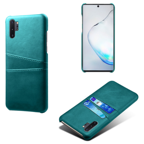 Чехол панель-накладка MyPads для Samsung Galaxy Note 10 Lite / Note10 Lite SM-N770F из качественной импортной кожи с визитницей с отделением для банковских карт мужской женский зеленый