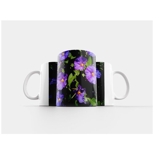 фото Кружка "solanum rantonnetii, цветы, завод" 320 мл lotsprints