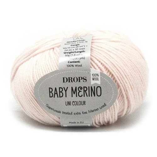 Пряжа DROPS Baby Merino Цвет. 44, розовый, 4 мот., мериносовая шерсть - 100%