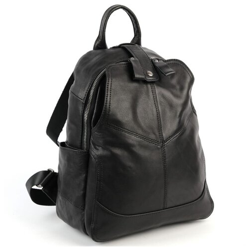 фото Кожаный рюкзак 9137 блек piove