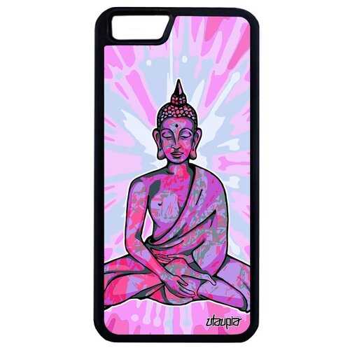 фото Противоударный чехол на смартфон // iphone 6s plus // "будда" buddha дизайн, utaupia, желтый