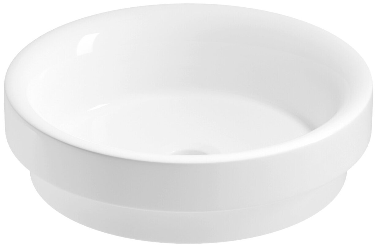 Накладная раковина для ванной комнаты Wellsee Doux 150502000, ширина умывальника 40 см, цвет глянцевый белый