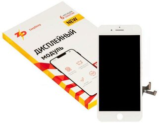 Дисплей в сборе с тачскрином ZeepDeep PREMIUM для iPhone 8 plus, белый + прокладка-абсорбер