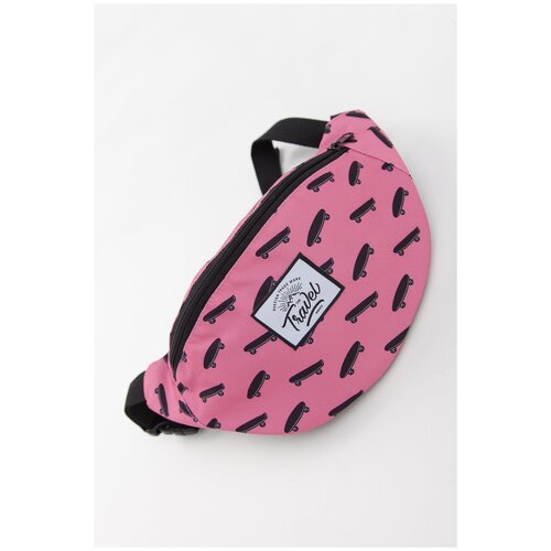 Сумка  поясная Oldy, текстиль, розовый