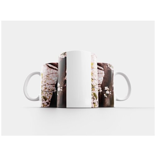 фото Кружка "вишни в цвету, цветы, весна" 320 мл lotsprints