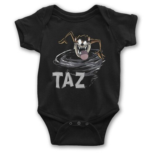 Боди, размер 6-9 мес., черный