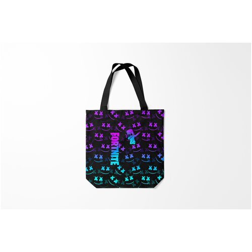 фото Сумка-шоппер / 40х40 см / геймерам / fortnite x marshmello фортнайт burnettie