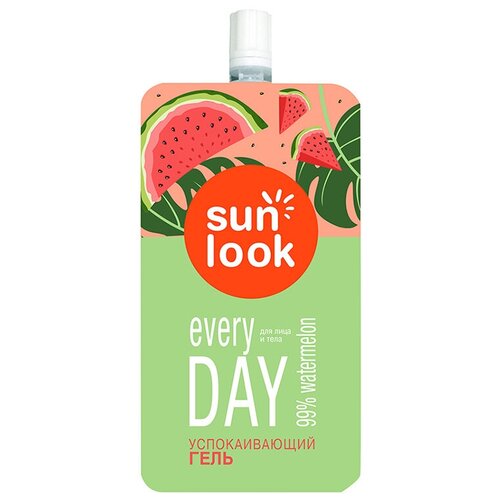 Гель для лица и тела SUN LOOK увлажняющий с арбузом 20 г