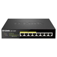 Коммутатор D-Link DGS-1008P/E1A 8G 4PoE+ 80W неуправляемый