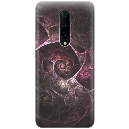 фото Ультратонкий силиконовый чехол-накладка для oneplus 7 pro с принтом "темная абстракция" gosso