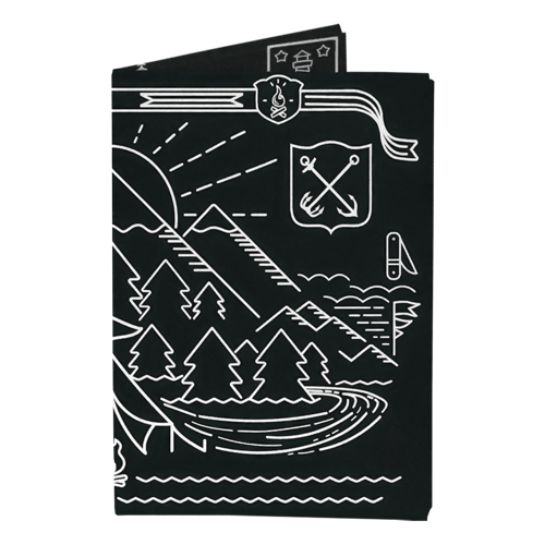 Обложка для паспорта New Wallet, мультиколор, черный