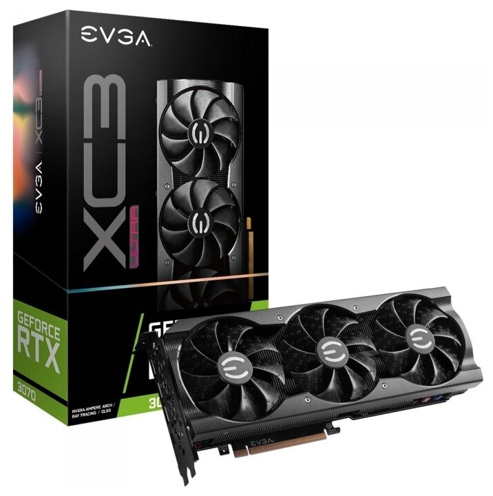 Видеокарта EVGA GeForce RTX 3070 XC3 ULTRA 8G