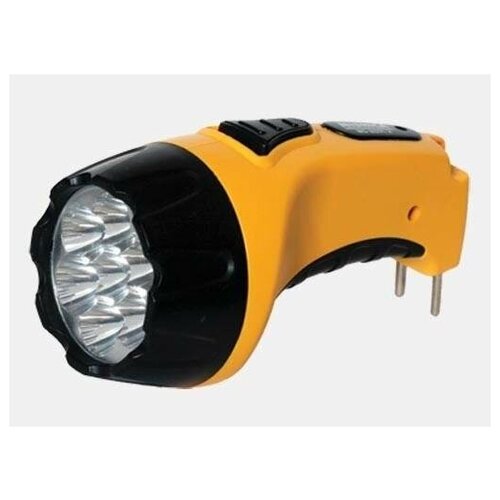 фото Облик фонарь ручной 207 (акк. 4v 0.7аh) 7светодиодн. (32lm), оранжевый/пластик, 2 режима, вилка 220v (арт. 497819)