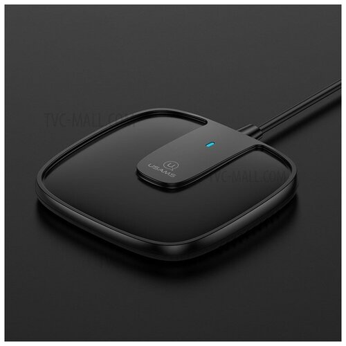 фото Беспроводное зарядное устройство usams us-cd153 ultra-thin magnetic fast wireless charger with cable(black) makita