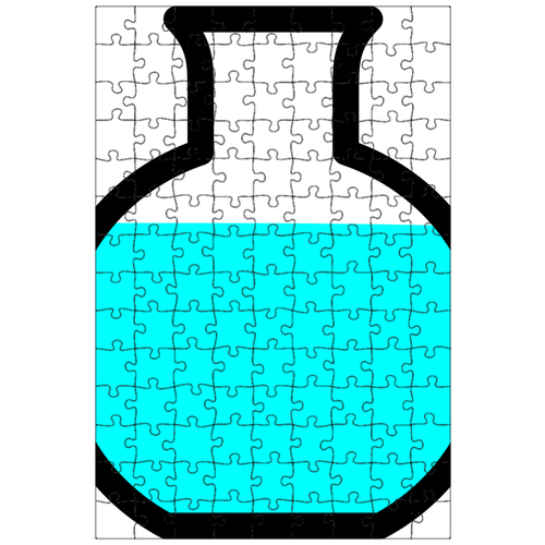 фото Магнитный пазл 27x18см."фляга, контейнер, лаборатория" на холодильник lotsprints
