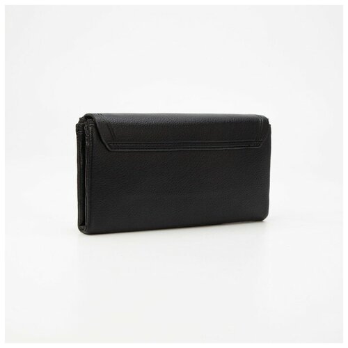 фото Кошелёк на кнопке, цвет чёрный нет бренда