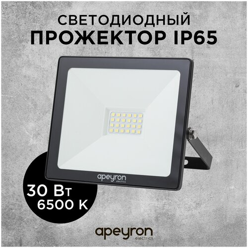 Ультратонкий светодиодный прожектор Apeyron 05-39-111 с цветом свечения 6500 К / Садово-парковый фонарь со световым потоком 2400 лм